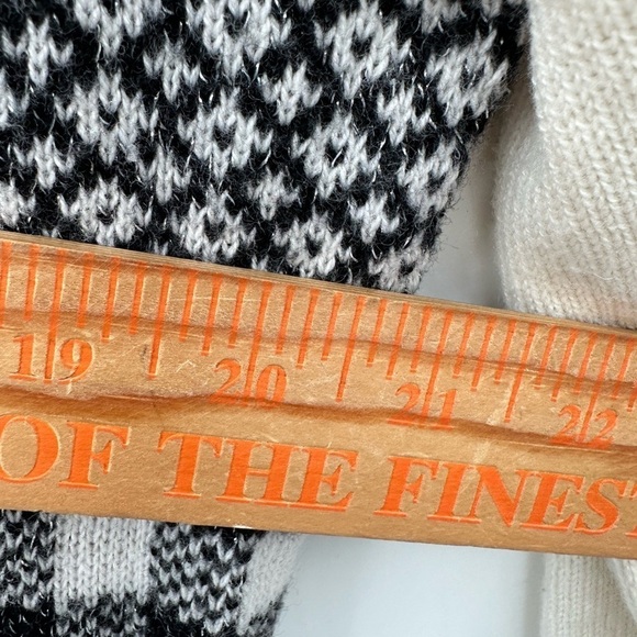 TALBOTS multi pattern womans cottagecore quiet luxury sophisticated sweater L - Picture 9 of 12